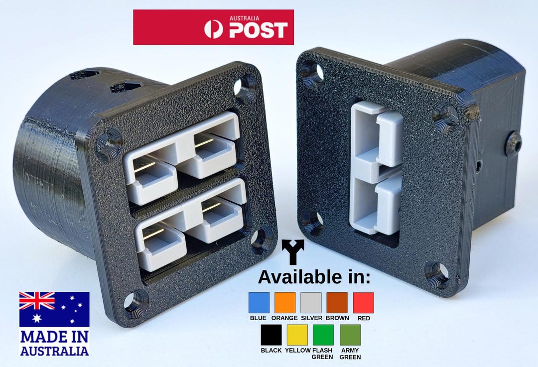 Adapter For Panelboard Square Anderson SB50 Panel Mount Adapter Flush Mount Plug Connector ...