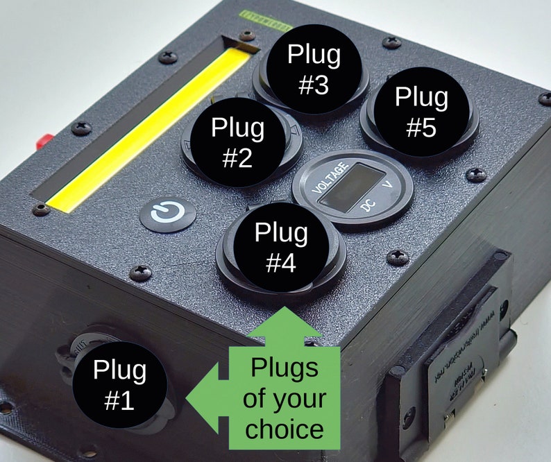Textplug 12V/24V USB Configurable Large Power Box - Camper, Caravan, Canopy ...