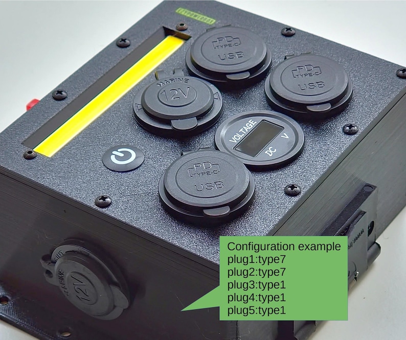 12V/24V USB Configurable Large Power Box - Camper, Caravan, Canopy ...