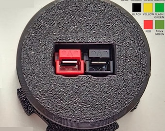 Adattatore per montaggio a pannello Anderson Powerpole PP15/PP45 tondo singolo - Plastica PETG