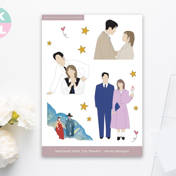 Kdrama Couple Stickers Etsy