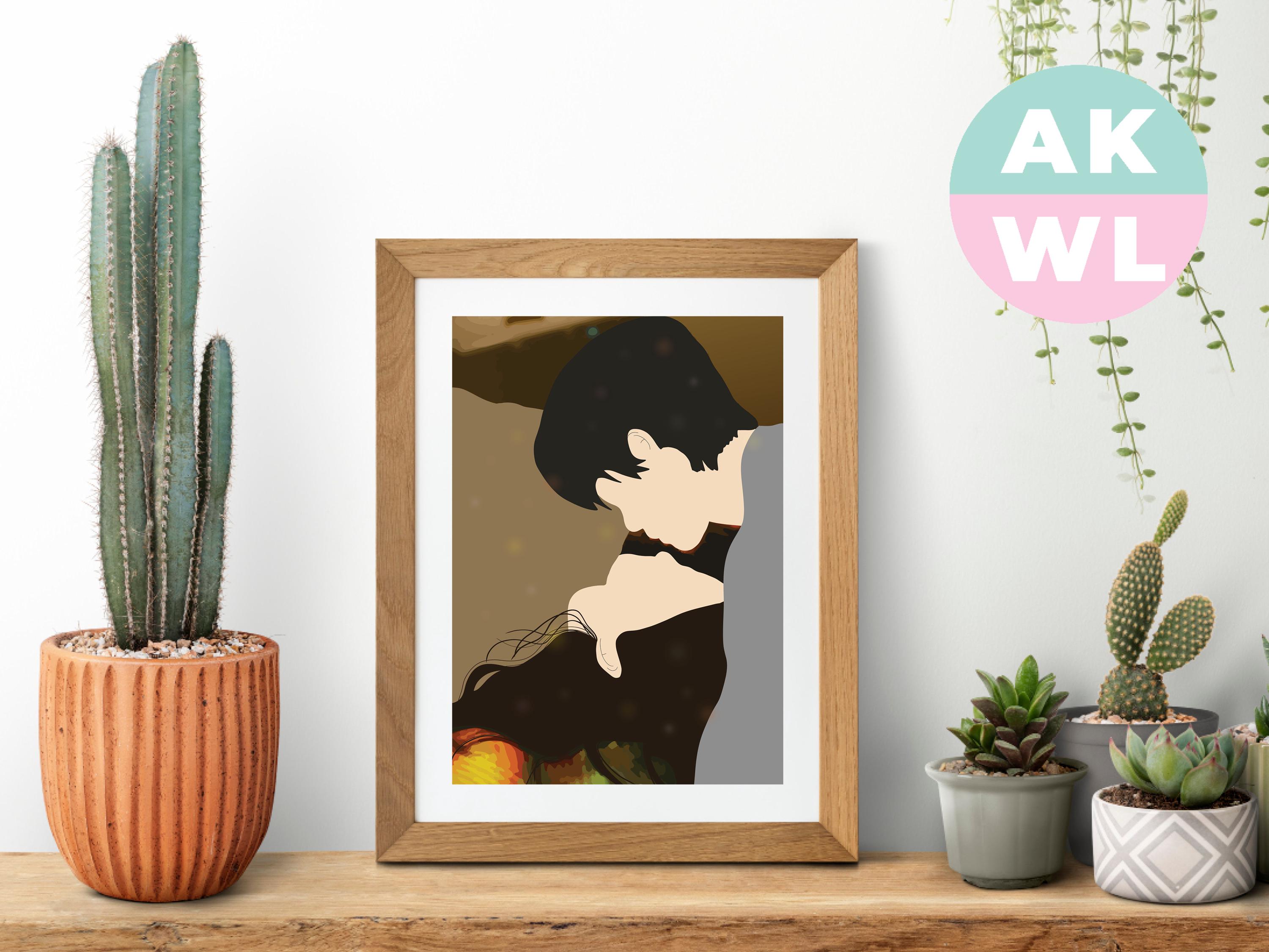 First Frost Dream Fanart Print Cdrama Fan Art Gift Chinese Drama Poster Bai Jingting Zhang Ruonan A4 A5 Couple Romance Illustration 难哄