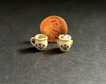 Creamer Set by IGMA Jane Graber – Signed and Dated - 1:12 Scale Dollhouse Miniature