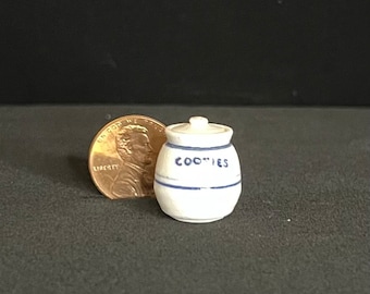 Vintage 1989 Jim Clark Koekjestrommel - Poppenhuisminiatuur 1:12
