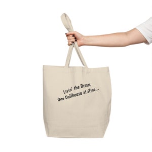 Livin&#39; the Dream Canvas Shopping Tote