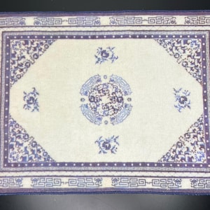 Keshishian Miniature Carpet #017 “Chinese” - 12”(L) x 8.75”(W) Vintage 1:12 or 1/6 Scale Dollhouse Miniature