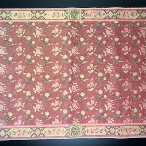 Keshishian Miniature Carpet #022 “Victoria” – 12.25”(L) x 9”(W) - Vintage 1:12 Scale Dollhouse Miniature