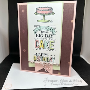 Handmade Birthday Cake Card