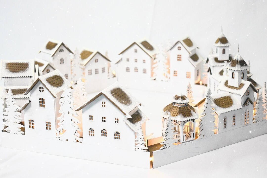 Miniature Christmas Village Tree Skirt Kit Etsy