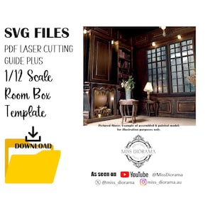 SVG Template Files for 1/12 Scale Room Box