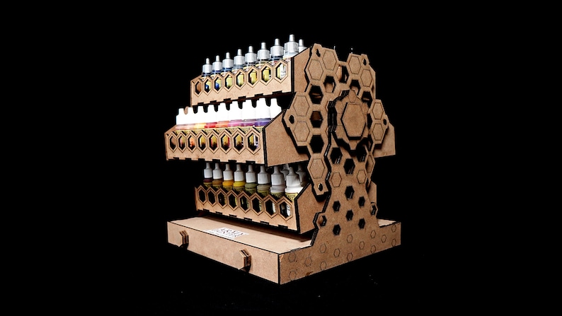 SVG Laser Files for Hobby Paint Storage Racks for the Army Painter ...