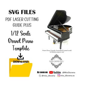 File modello SVG per pianoforte a coda in scala 1/12