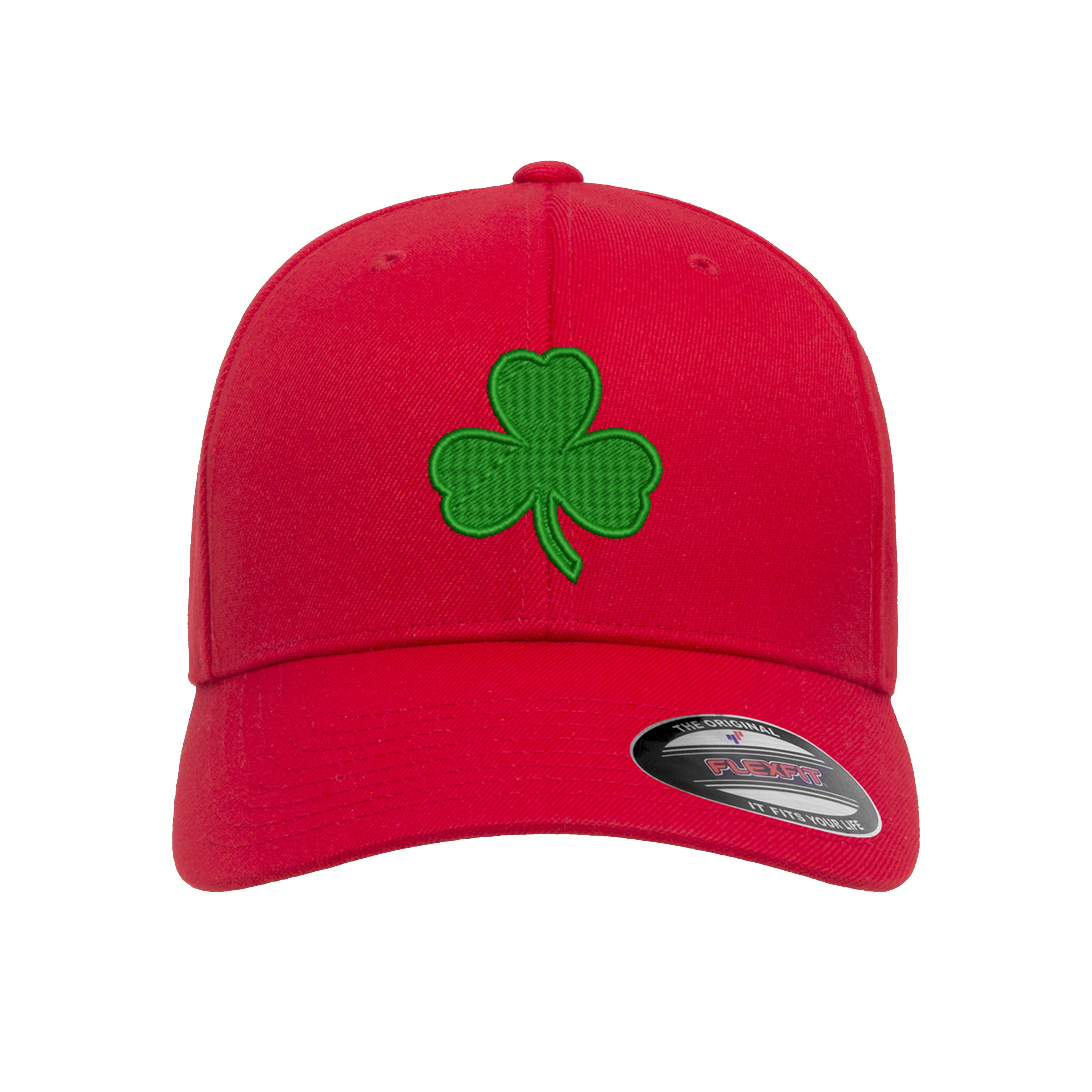 3 Leaf Clover Logo Embroidered Flexfit Fitted Hat - Etsy