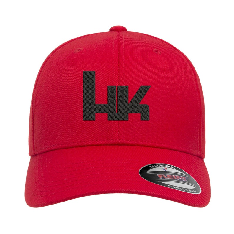 HK Heckler & Koch Logo Embroidered Flexfit Fitted Hat - Etsy