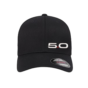 Ford 5.0 Logo Embroidered FlexFit Hat