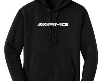 Mercedes AMG Center Embroidered Hoodie Pullover Sweatshirt