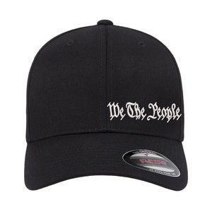 We The People Side Embroidered Constitution Patriotic Flexfit Fitted Hat