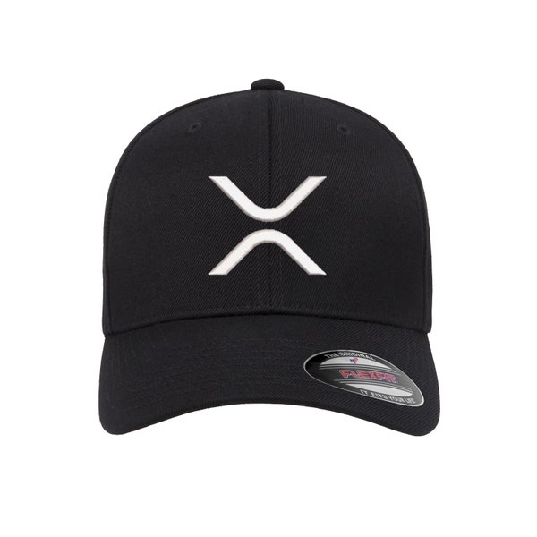XRP Crypto Logo Embroidered FlexFit Hat