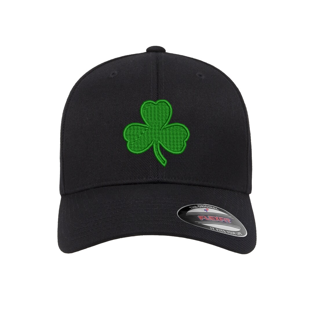 3 Leaf Clover Logo Embroidered Flexfit Fitted Hat - Etsy