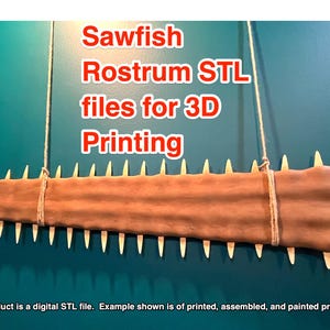 Sawfish Rostrum STL files for 3D printing