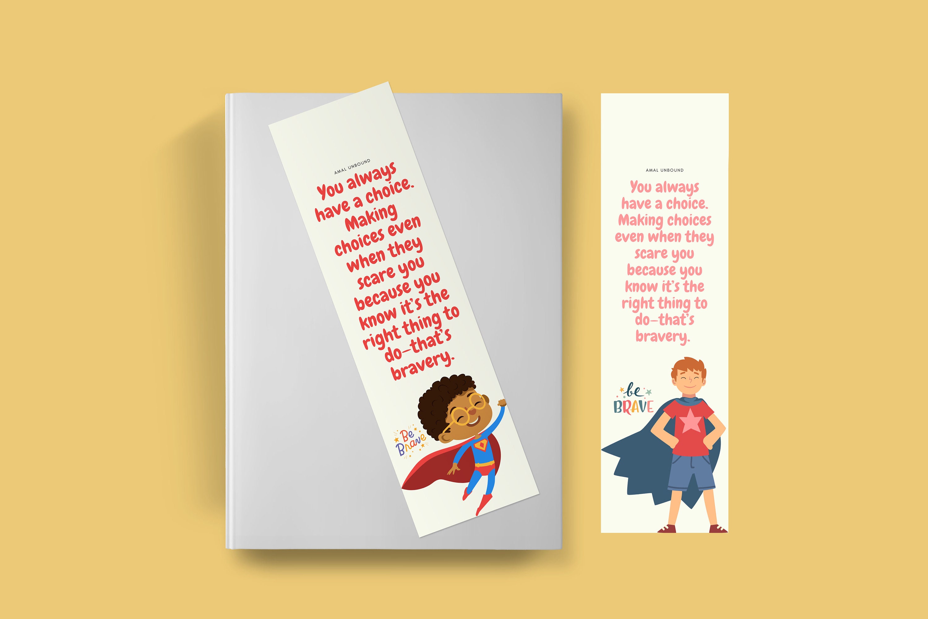 Be Brave Kids Bookmarks