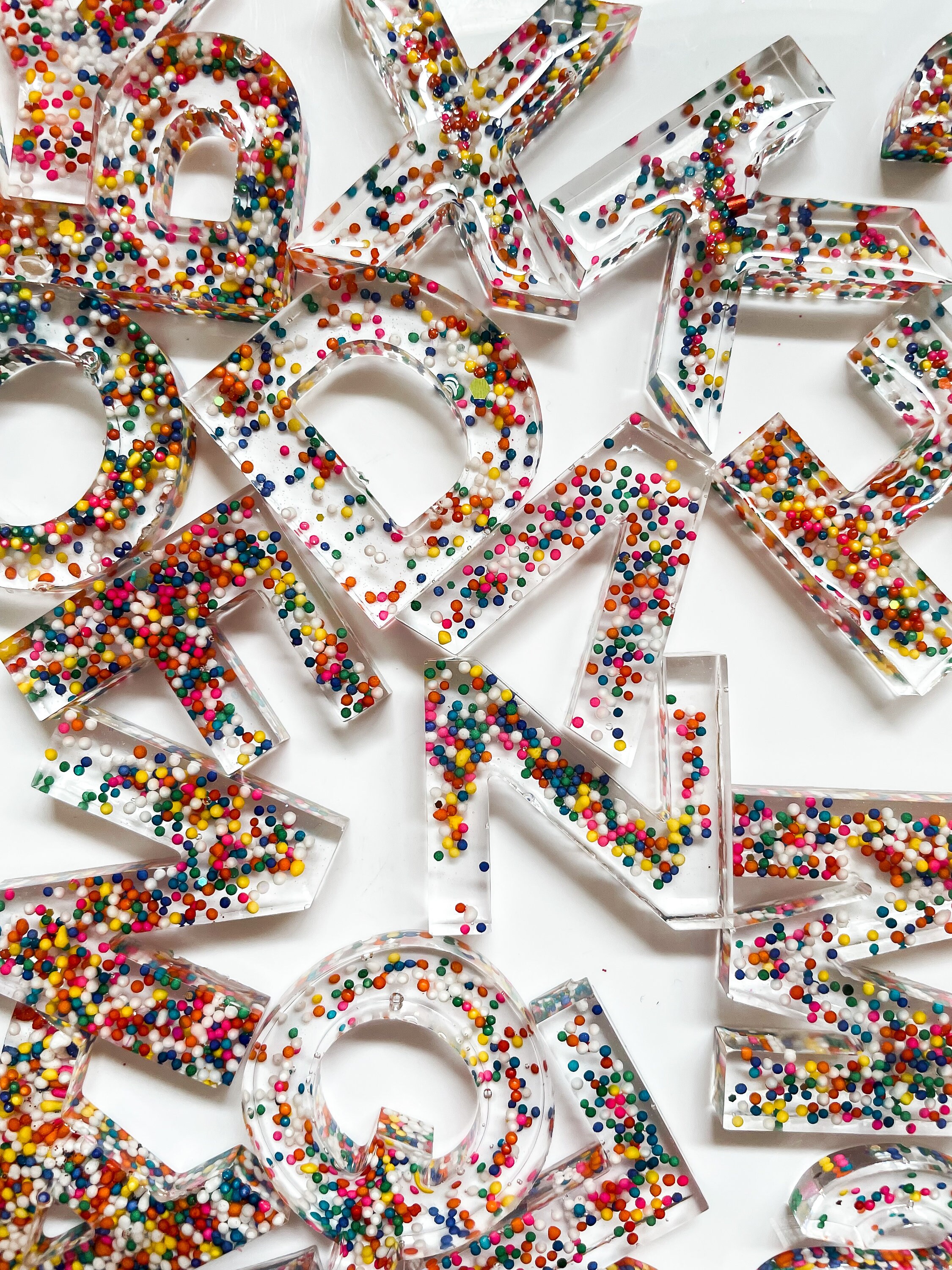 Resin Lettering Custom Capital Resin Letters - Etsy