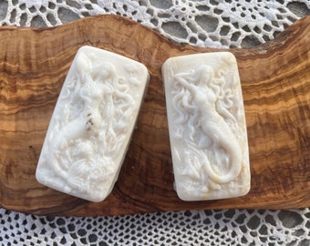 Herbal Soap, Goats Milk Soap, Mermaid Soap, Mermaid Decor, Aphrodite Offerings, Sirencore, Mermaid Gifts, Herbal Gifts, Mermaid