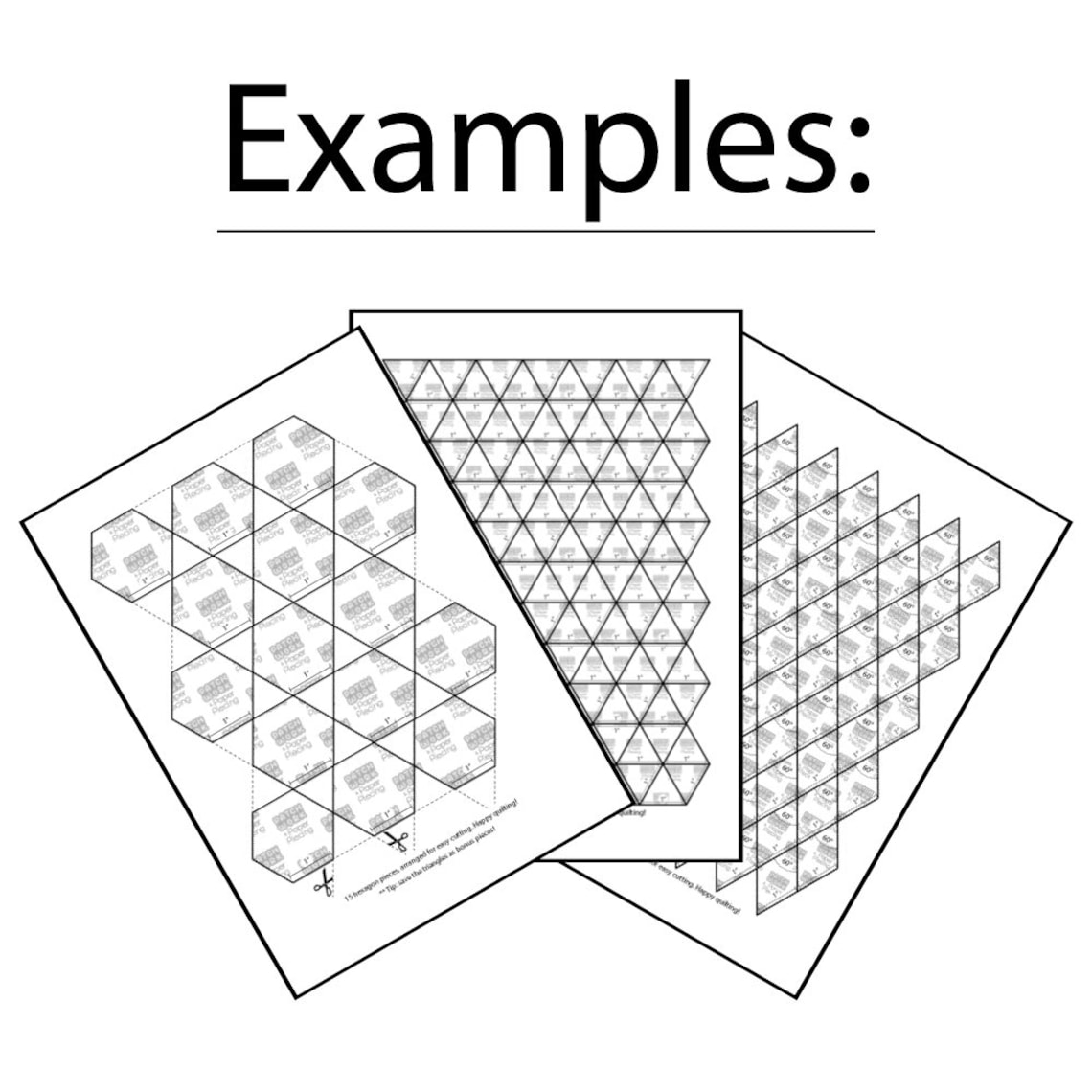 Elongated Hexagon 1 Inch Printable Cutout PDF Template 27 - Etsy