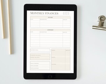 Pianificatore finanziario digitale, Pianificatore di budget mensile, Tracker finanziario, Modello di budget, Pianificatore finanziario senza data, Pianificatore di budget senza data per iPad