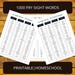 1000 Fry Sight Words Printable | High Frequency Words | Learn Spelling ...