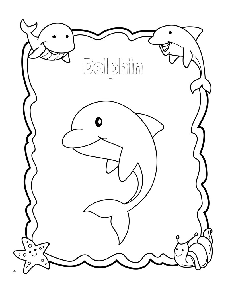 20 Kids Printable Cute Animal Coloring Pages With Animal Themed Borders ...