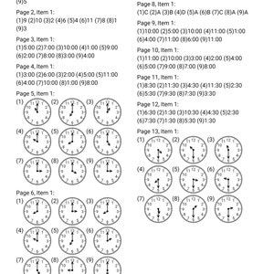 Telling Time Worksheets Grade 1 - Etsy