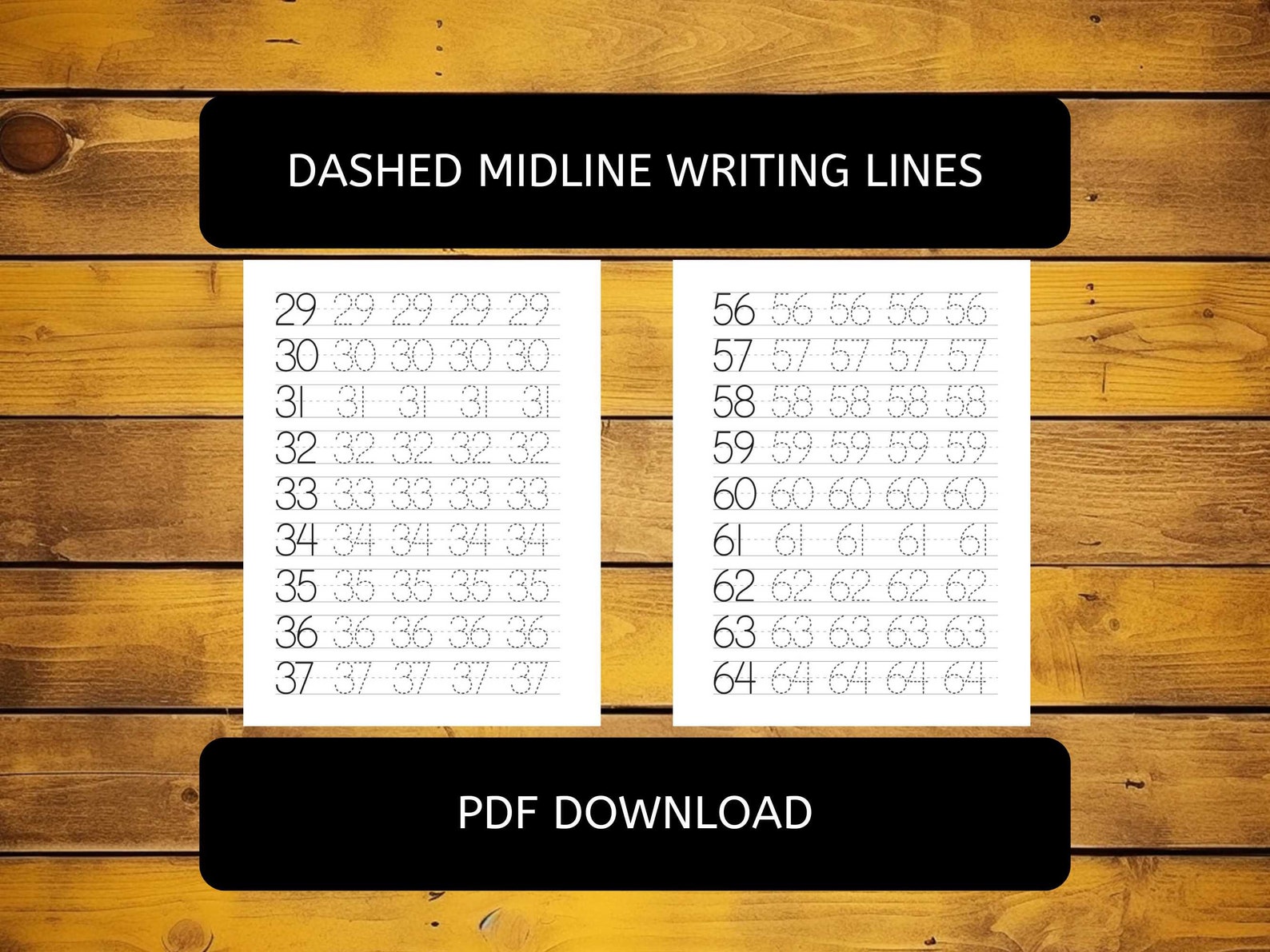 Print Handwriting Numbers 1-100 Kindergarten Age and Up - Etsy