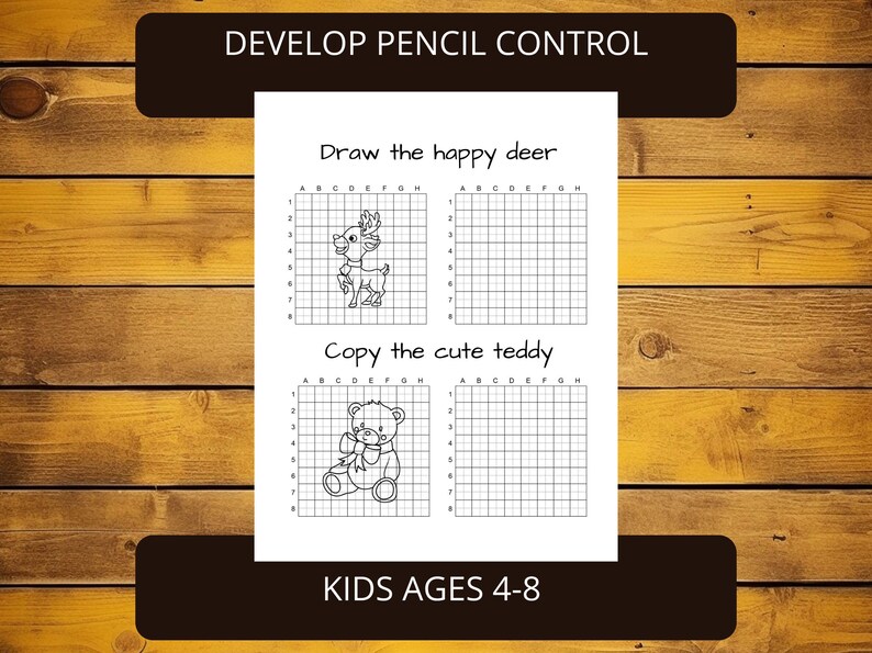 Learn to Draw Printable Grid Method for Kids Ages 4-8 - Etsy