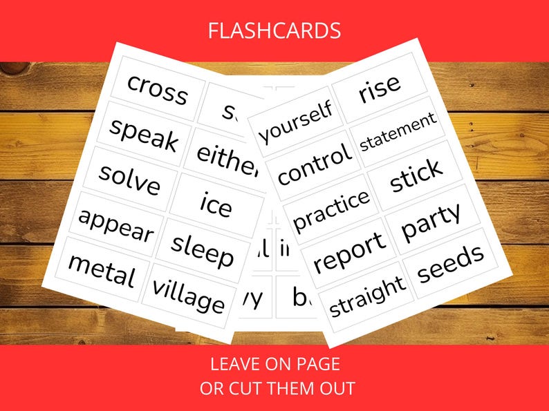 Fry Sight Words Flashcards Printable Bundle First-tenth Hundred | High ...