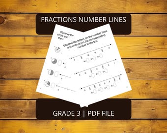Fraction Number Line Worksheets Grade 3