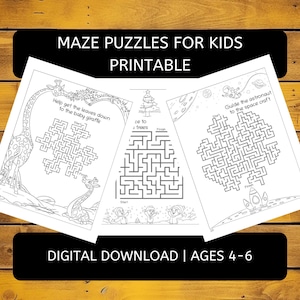 Mazes for Kids Ages 4-6