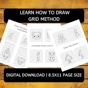 20 Learn to Draw Printable for Kids 4-6