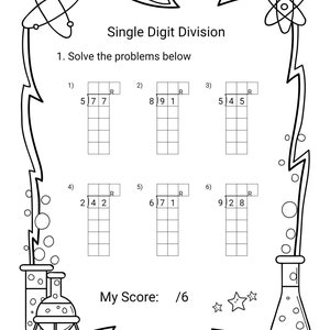 Long Multiplication and Division Math Worksheets for Grades 4-5 - Etsy