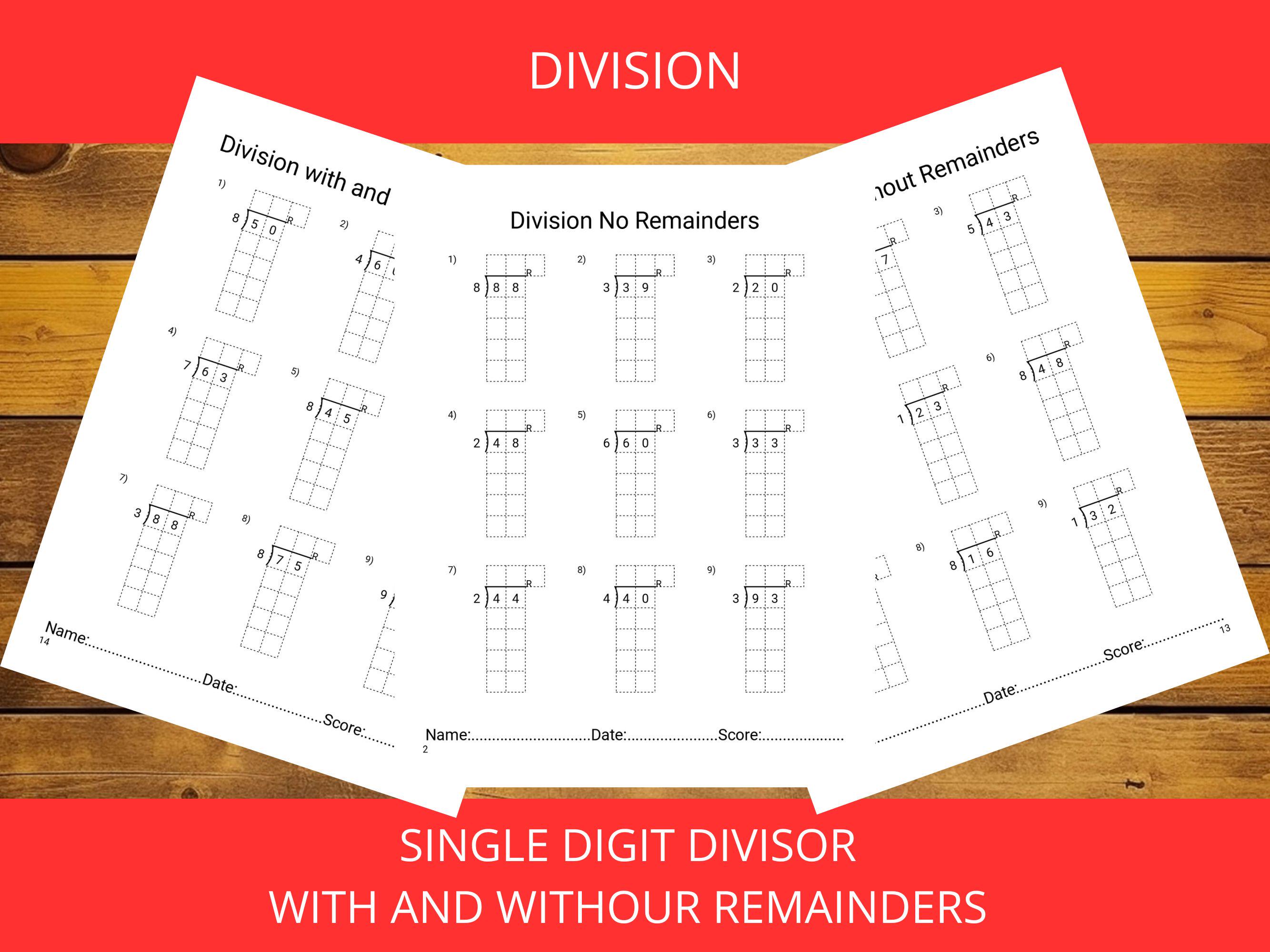 Math Grades 3-5 Mega Bundle | Printable Worksheets | Supplemental ...