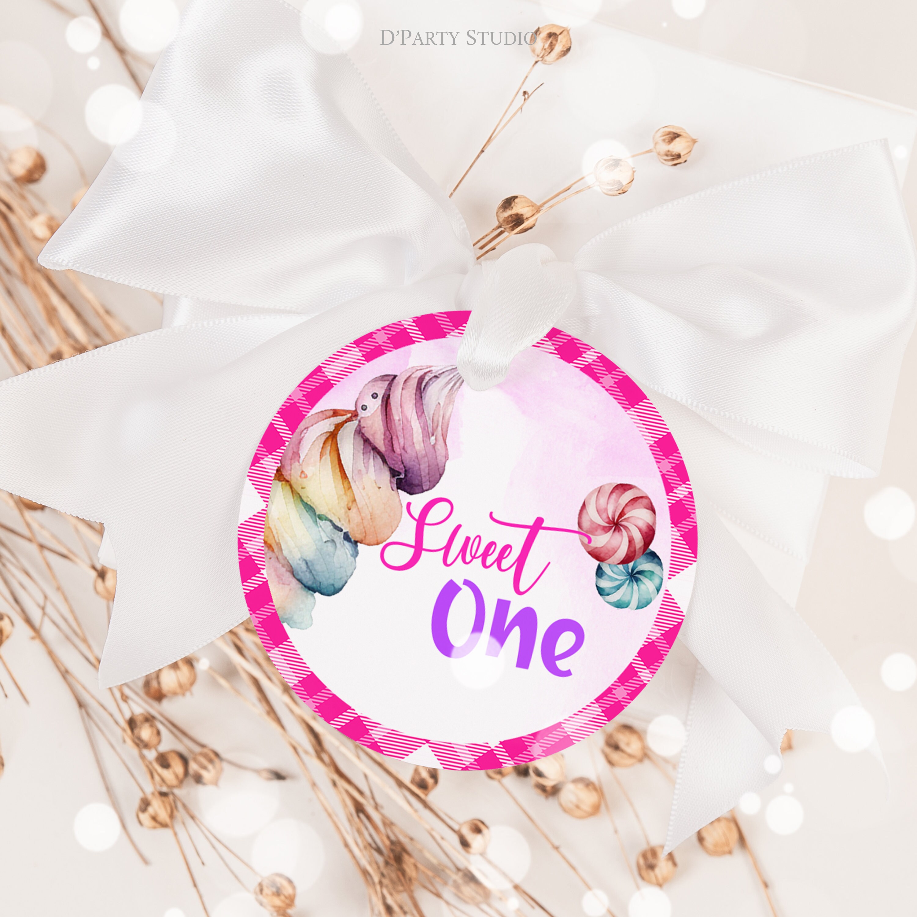 Editable Sweet One Birthday Cupcake Toppers Sweet Party Decorations Editable Sweet One Birthday Cupcake Toppers Sweet Party Decorations