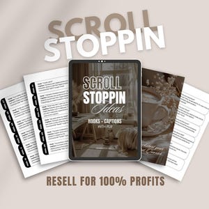 Instagram Reel Hooks and Captions Done For You Scroll Stopping Hooks Canva Template Digital Marketing Hook For Small Business Owner