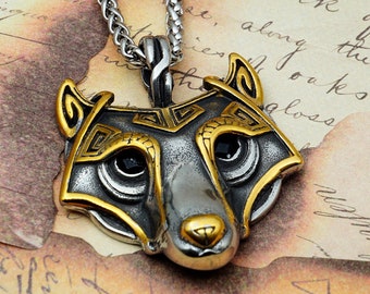 Wolf Head Pendant - Fenrir Necklace - Wolf Amulet - Norse Mythology/Nordic Paganism/Asatru/Viking Jewelry/Nature/Spiritual/Animal/Talisman