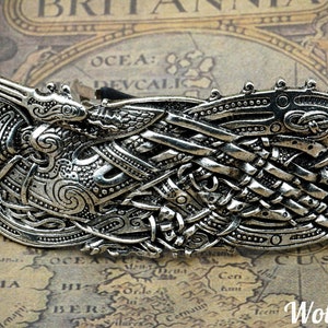Viking Hair Clip, Nordic Hairpin, Norse Hair, For Women, Hair Accessories/Viking Jewelry/Celtic/Jormungandr/World Serpent/Midgard Snake/Gift