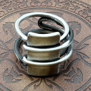 Viking Ring - Viking Shield Band - Handmade Ring/Asatru/Nordic Paganism/Viking Jewelry/Odin/Unique Design/Soldier/Warrior/Protection/Gift