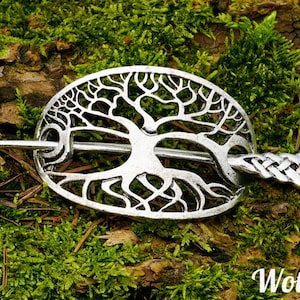 Viking Hair Pin, Celtic Hair Pin, Life Tree Hairpin, Norse Hair, For Women, Mythology, Hair Accessories, Viking Jewelry, Yggdrasil, Gift