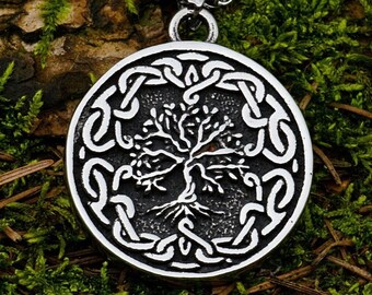 Viking Necklace, Tree of Life Pendant, Yggdrasil Amulet, Viking Jewelry, Asatru/Pagan/Norse/Germanic/Nordic/Runes/Nature/Spiritual/Gift