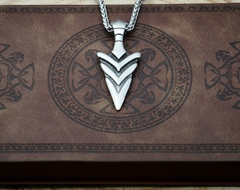 Odin&#39;s Spear Necklace - Spear Head Pendant - Gungnir Amulet- The spear of Odin - Norse Mythology/Pagan/Nordic Paganism/Viking Jewelry/Gods