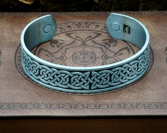 Adjustable Viking Bracelet - Nordic Knots Armband - Nordic Art Wristlet/Pagan Jewelry/Norse Mythology/Nordic Paganism/Celtic/Asatru/Nature