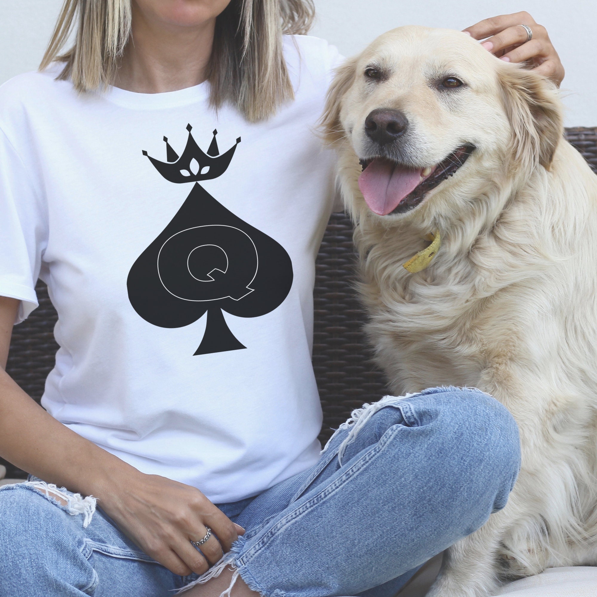 Queen of Spades Shirt, Playing Cards Shirt, Feminist Tee, Gift for Her